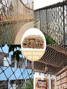 Natural Jute Climbing Net, Suitable For Climbing Plants And Beans, Outdoor Garden Decor, Indoor Plant Support, Simple Garden Fencing, Patio Decor, Yard, Wall Decor, Garden Decor, Balcony Decor, Plant Trellis, Outdoor Decor, Flower Stand, Garden Fence, Wedding Decor, Spring Gardening, Easter Decor Gift, New Year Gift