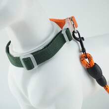 Adjustable Woven Dog Collar For Outdoor Activities, Suitable For Medium & Small Dogs