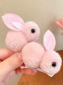 Conjunto de talla grande de 14 accesorios para el cabello de mujer para Pascua, lindos clips de conejo para el cabello - Mini clips para el cabello adecuados para cabello fino, pinzas para el cabello, ganchos para el cabello, pasadores para el cabello, barretas para el cabello