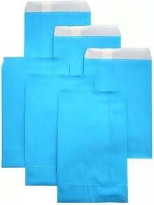 25/50 件彩色牛皮纸袋、礼品袋、零食袋、礼品包装袋、婚礼生日新年派对礼品用品礼品袋 - 彩色 - 查看 6