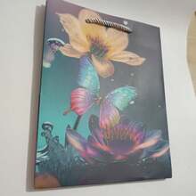 10pcs Flower & Butterfly Tote Bags - Glitter Attached Design, Reusable High-End Fashion Shopping Bags, Flat Paper Bags, Wedding Party Birthday Gift Packaging Bags, Jewelry And Cosmetics Storage Bags. Suitable For Retail Stores, Boutiques, Parties, Corporate Events, Birthdays, Holidays, Christmas And Valentine's Day