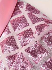 Men's Sequined Single Breasted Suit Jacket Is Perfect For Dinner Parties, Parties, Graduation Ceremonies, And Christmas Parties,  Formal Jackets For Weddings, Dances, And Nightclubs. - Hồng - Xem 5