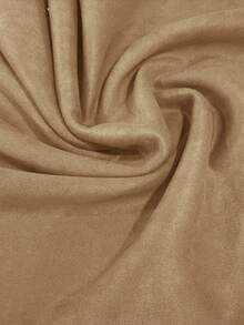 Autumn Thin Stylish Loose Old Money Style Suede Jacket In Khaki Color With Lapel For Women, Featuring Pockets. - Khaki - View 11