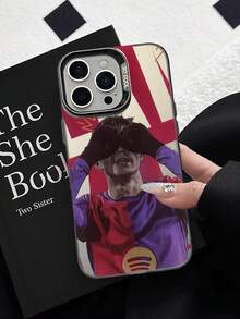 巴塞罗那足球运动员庆祝时刻印花防震 TPU 手机保护壳，足球手机壳，适合作为足球迷、朋友、家人、情侣、生日、节日的礼物，带有防滑哑光背面，耐用的全覆盖硬质手机保护套，兼容 和 Galaxy 手机 - 彩色 - 查看 4