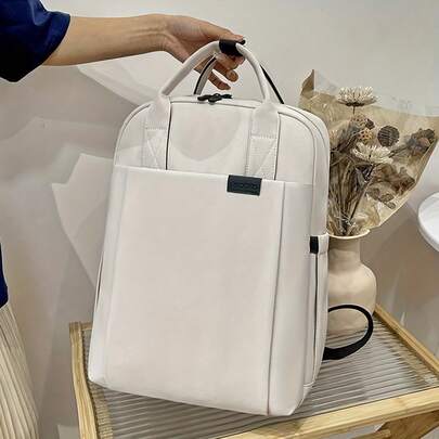 15.6 Inch Laptop Backpack With Retractable Handle And Adjustable Shoulder Straps - Stylish And Lightweight For Travel And Work