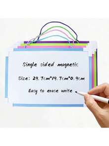 Single Sided Magnetic White Board Office Bulletin Board Dry Eraser Board Hanging Message Board For Draw Graffiti Handle Official Business Write Leave A Message Message Recording Multi Functional Writing Board Single Sided Magnetic Writing Board