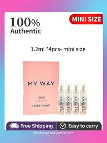 My Way Floral Eau De Parfum  With Vanilla For Women Spray 0.04 Fl.Oz/1.2ml  Mini Travel Size - 3.6ml(1.2ml*3支)迷你旅行裝 - 查看 1