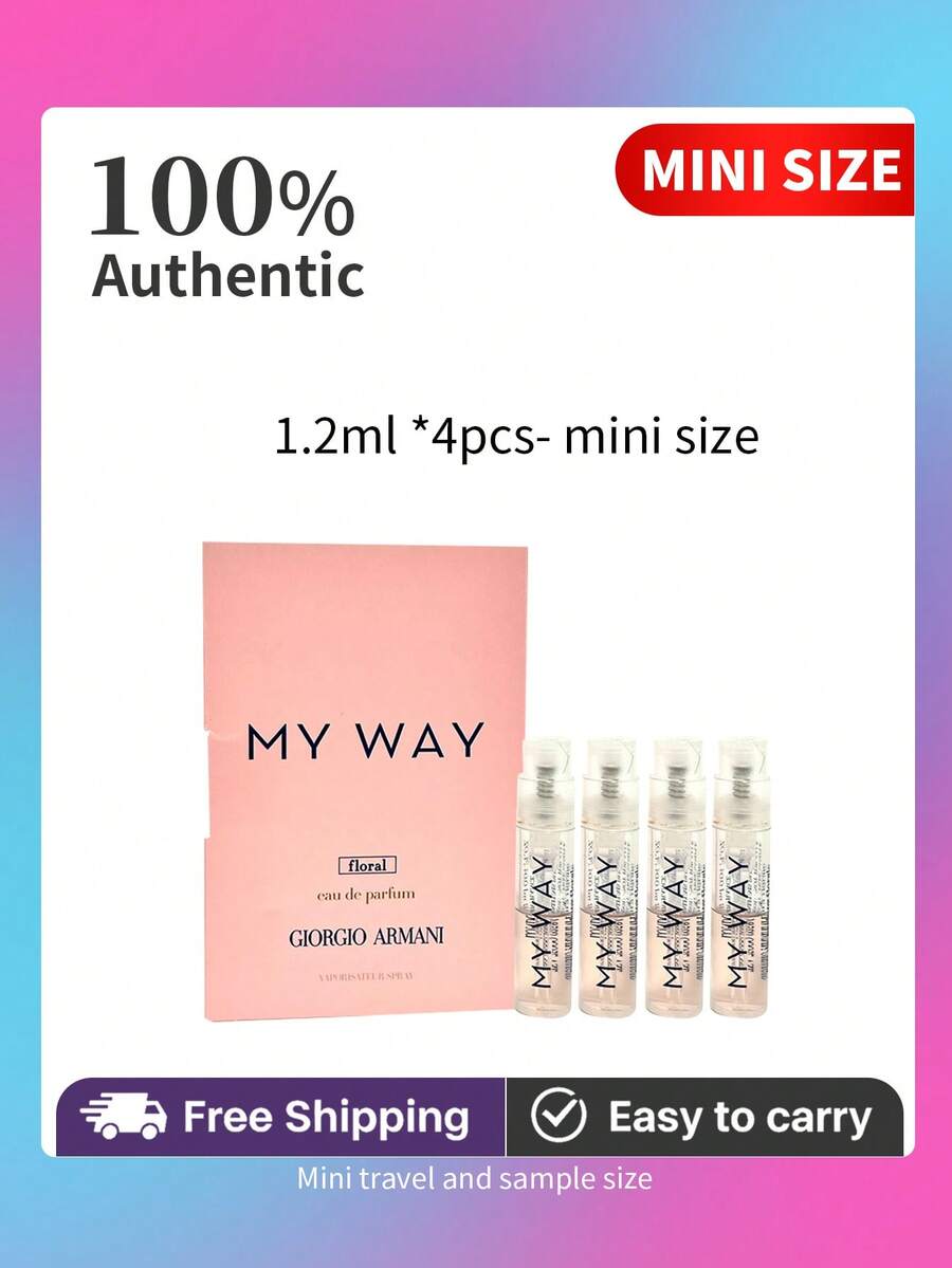 My Way Floral Eau De Parfum  With Vanilla For Women Spray 0.04 Fl.Oz/1.2ml  Mini Travel Size - 3.6ml(1.2ml*3支)迷你旅行裝 - 查看 1