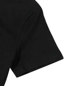 Men's Front Print T-Shirt Face 100% Cotton Funny Graphic  Summer Casual Top Tee For Adult, Men, Women, Teen, Teenager, Adolescent, Youth - màu đen - Xem 5