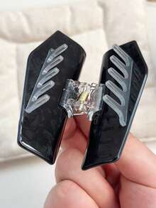 1个红黑哥特式巫师剑印花发爪夹 - 大号多爪夹，图案配饰，适用于服装和角色扮演发饰，秋季配饰，秋季发夹，冬季配饰，度假装扮，女士花朵发夹，夏季装扮 - 彩色 - 查看 7