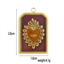 1pc Stainless Steel Unique Design Fish, Flame, Pentagram, Leaf, Starfish, Tarot Card Pendant, Handmade DIY Jewelry Accessory