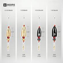 Ready Rigs Lubina Salada 5 Piezas Latón Preensamblado Kit 4 Dimensiones - A: Latón_1/2 onza_5pack - Ver 8