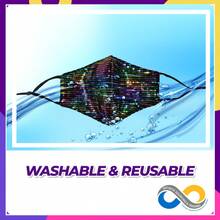 Bling Face Mask, Fashion Washable Sparkly Sequin Face Mask, Cotton Face Mask