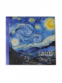 Square Oil Painting Sketch Book,Thick Blank Pages Sketch Book Art Drawing Book Graffiti Color Pencil Drawing Book Can Be Used For Sketching, Calculation Draft Book, Graffiti Notes, Etc,200 Pages Thick Watercolor Sketchbook, Van Gogh'S Inspiration Oil Painting, Blank Painting Diary,Portable Travel Sketchbook - one-size - View 16