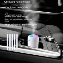 1pc 300ml USB Powered Colorful Mini Humidifier, Suitable For Home, Office And Car - Multiple Colors Available, Daily Humidification, Prevent Dryness - Multicolor - View 4