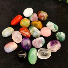 Natural Bulk Assorted Tumbled Polished Stones,Chakra Set, Real Raw Stones BirthdayGifts For Reiki Yoga Beginners Crystal Set