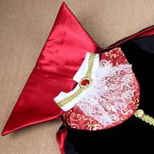 儿童吸血鬼伯爵服装套装 - 万圣节派对哥特式服装，带斗篷、高领和蕾丝 - 紫黑/红黑/黑灰 - 角色扮演服装，吸血鬼主题派对，三种款式可供选择 - 黑色-C - 查看 11