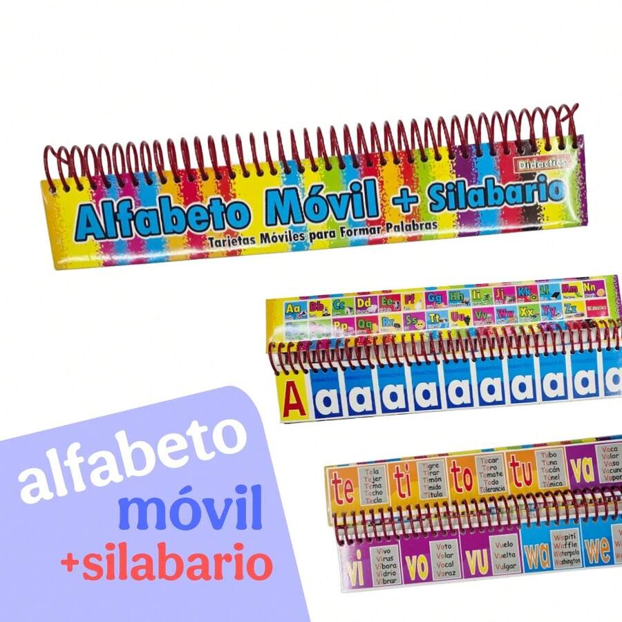 1 Pc Educational Mobile Alphabet, Syllabary + Mobile Alphabet, Teaching Material Learn To Read In Color - Multicolor - View 1