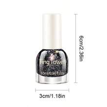 亮白闪亮指甲油 - 10ml 浓稠质地大亮片指甲油 - 防水持久速干 - 不脱色 - 适合居家美甲DIY和美甲护理，万圣节送给女性的礼物 - 彩色 - 查看 4