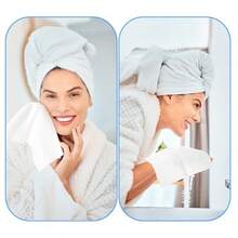 Jucoan Bamboo Towel Container With 50 Count XL Disposable Face Towel Luxe Bamboo Storage Box With Drawer For Makeup Remover Dry Wipes Disposable Washcloths Bathroom Desktop Organizer - 木製的 - 查看 6