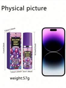 Spray lucido per palloncini che migliora l'atmosfera del palloncino e ha un effetto duraturo, creando uno spray ad alta lucentezza con effetto texturizzato. Questo spray lucido per palloncini migliora la brillantezza del palloncino e l'effetto è di lunga durata, creando un'atmosfera di spray ad alta lucentezza, un regalo ideale per la Festa del Papà.