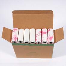 150 个超厚狗粪袋，防漏聚乙烯垃圾袋，图案独特，颜色漂亮，适用于猫狗，可爱的宠物清洁用品，多用途清洁袋，情人节惊喜礼物，新年礼物，节日用品，春节礼物，生日惊喜，白色和粉色。