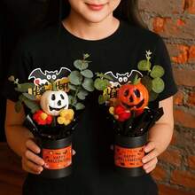 Halloween Table Centerpieces Decorations Halloween Table Artificial Flowers Tabletop Decor For Home Kitchen Indoor Party