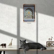 1pc Vintage Moroccan Mosaic Fountain Design Metal Wall Art - Handcrafted Decorative Iron Plate, Waterproof & Weather-Resistant, Traditional Mekepris Pattern, Ideal For Home, Office, Bar, Cafe - 20.32x30.48 Cm, Cafe Decoration|Traditional Design|Handcrafted Metal, Metal Wall Art Decor