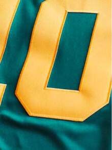 定制姓名号码男士刺绣美式橄榄球球衣，V领短袖个性化T恤，适合派对、比赛、训练、竞技及其他运动场合，尺码S-XXL，可定制图案。夏季款 - 綠色 - 查看 5