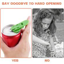 12pcs Manual Easy Can Opener, Soda Beer Can Top Ring Opener Tool, Leak-Proof Beverage Can Lid Opener, For Soda, Cola, Beer, Sparkling Water, Aluminum Cans - Multicolor - View 3