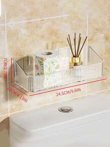 1 Giá đựng đồ phòng tắm cho trẻ em, lắp đặt không cần khoan, kệ đựng đồ phòng tắm đáy rỗng - Trong sáng - Xem 7