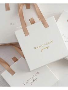 Paper Box Custom Jewelry Drawer Box Tote 10*10*3.5cm Personalized Logo Necklace Earrings Ring Jewelry Packaging Box Bulk