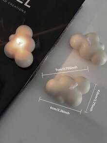 9/4pcs Scented Candles In Colorful Cloud Shapes, Home & Office Fragrance Candles, Autumn/Winter Interior Decor, Niche Personalized Creative Gifts, Wedding Favors; Suitable For Home Decor, Back-To-School, Autumn, Festivals, Halloween, Christmas, Holidays; Luxury Decorative Candles, Christmas Gifts For Women, Wedding Favors, Women's Christmas Gifts - Multicolored Clouds - View 5