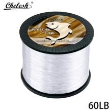 chelesh 546yds, 328yds Monofilament Nylon Fishing Line, Transparent Invisible Absorbent, Abrasion Resistant Nylon Line, Diameter 0.52mm-1.0mm, Strength 35LB-150LB, Suitable For Freshwater, Saltwater, Sea Fishing, Ideal For Long Distance Casting And Braiding Nets, Also Can Be Used For Invisible String, Beading, Strong Monofilament, Hanging Handmade DIY Decorations And Crafts.
