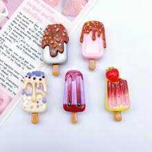 5 Stücke süße Cartoon Eis Kühlschrankmagnet, personalisierte Kühlschrankmagnet geeignet für Küche, Büro, Whiteboard, Lagerschrank, Geschirrspüler, Heim- und Küchedekoration, Muttertagsgeschenk