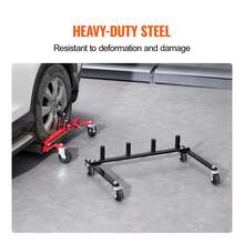 Car Dolly Rack Hydraulic Jack Stand Organizer With 4 Platform Capacity - Black - View 6