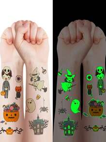 Süße rosa Einhorn Temporäre Aufkleber, Cartoon Fantasy Einhorn Design, geeignet für Partys, Strandreisen und Sommerfestivals - und nicht-irritierende Körperkunst Aufkleber | Leuchtende und wasserfeste Cartoon Meereslebewesen | Geburtstags-Party, Ozean Meerjungfrau Aufkleber Geburtstags-Party Geschenke, Strandaktivitäten und Weihnachtsstrümpfe ideal für Geburtstags-Party Dekoration