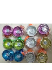 1 件/2 件全新金属哑光悠悠球，学校奖品玩具，商场小礼物（手绘，可能存在轻微瑕疵，请以实际产品为准）