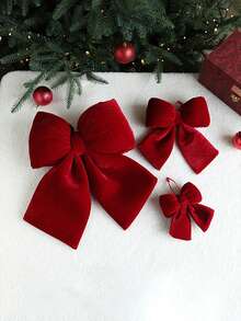 1pc 3D Bow Decor, Decorative Hanging Ornament, Available In S/M/L/XL Sizes, Suitable For Indoor Or Outdoor Party Decor, Wedding Decor, Valentine's Day