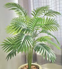 Artificial Palm Tree Plant With 24 Leaves Home Decoration Arrangement - màu xanh lá - Xem 3