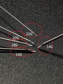 Piercing Needle I.V. Catheter Needles Disposable Sterilized U Pick Tattoo Needle 14G 16G 18G 20G 22G Sterilised Ear Belly Art Supply(Random Color) - Multicolor - View 17