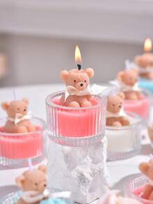 1 cái, Nến thơm hình gấu thủy tinh, Trang trí nhà cửa, Quà lưu niệm đám cưới, Quà lưu niệm sinh nhật đầu tiên và trăng tròn, Quà tặng cho bạn bè, Quà lưu niệm Giáng sinh tuyệt đẹp cho bạn bè và gia đình, Thích hợp để trang trí bàn và trang trí nhà cửa, Thêm không khí Giáng sinh cho tấm sáp thơm - Nhiều màu - Xem 7