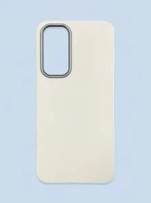 极简时尚白色、灰色、黑色仿皮纹理手机壳，防指纹、防水、防汗，超薄柔软触感，手机保护套，兼容三星、 17 Pro Max、13/14/15/16/16 Plus/16 Pro Max - 白色 - 查看 47