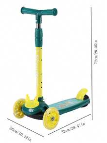 圣诞装饰儿童滑板车，带超宽甲板、脚踏制动器和动物元素，儿童和幼儿 3 轮滑板车，适合儿童和幼儿男孩或女孩，3 轮自平衡儿童玩具，适合 3 岁及以上儿童