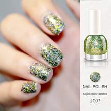 亮白闪亮指甲油 - 10ml 浓稠质地大亮片指甲油 - 防水持久速干 - 不脱色 - 适合居家美甲DIY和美甲护理，万圣节送给女性的礼物 - 彩色 - 查看 17