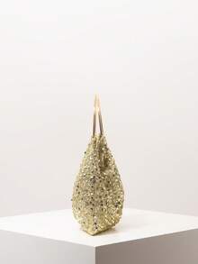 Bolso elegante para mujer, para fiesta de boda, bolso con lentejuelas, bolso para baile de graduación, accesorios para baile de graduación, artículos de boda, bolso elegante para mujer (patrón aleatorio)