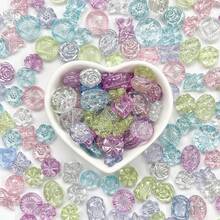 20/50g 仿古混合 DIY 串珠装饰串珠配件空心亚克力串珠首饰、DIY 手链项链脚链钥匙链手工制作材料 - 多種風格串珠系列 - 查看 9