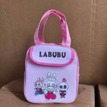 Sanrio 1 pieza Bolsa de almuerzo aislada con diseño de personaje lindo - Tela Oxford, lavable a mano, bolsa térmica rectangular para el almuerzo con cierre de cremallera - Diseños de Hello Kitty, Kuromi, Cinnamoroll, adecuada para la escuela, el trabajo, picnics. Bolsa de almuerzo de Kuromi, bolsa térmica de gran capacidad para transportar comidas, decoración del hogar, almacenamiento para fiestas y Navidad