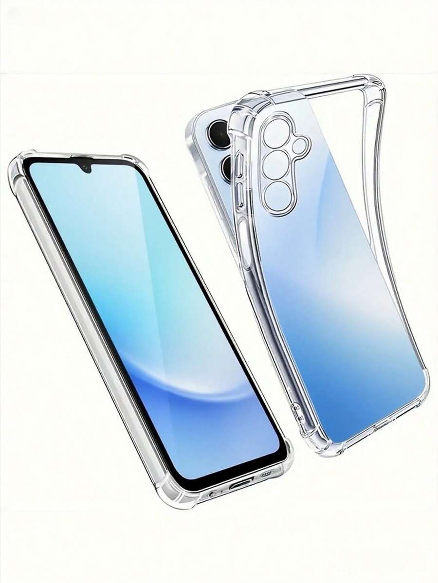 A Three-Star Four-Corner Shockproof Transparent Phone Case That Is Compatible With Galaxy S9+/Galaxy S9/Galaxy S8+/Galaxy S8/Galaxy S7/Galaxy A20e/Galaxy A8 (2018)/Galaxy A5 (2017)/Galaxy J6/Galaxy J4+/Galaxy J3 (2017)/Galaxy S25 Ultra/Galaxy S24 FE/Galaxy S24