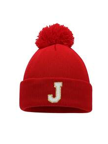 1 pieza Gorro de bebé recién nacido de 26 letras tejido, gorro de invierno y primavera para niños, gorro para niños, accesorios para bebés, gorros elásticos para niños